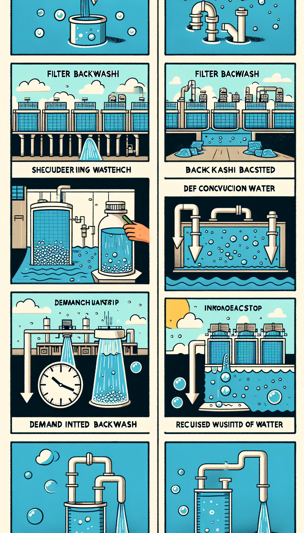 Backwashing filter